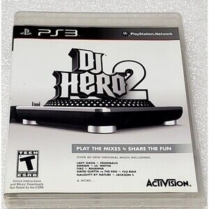DJ Hero 2 PS3 PlayStation 3 Game Complete With Manual  Untested